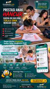 Perjuangan Pak Rahmad: Jadi Bapak Sekaligus Ibu Buat Anak, Tetap Cuan Harian Lewat TrustKerja