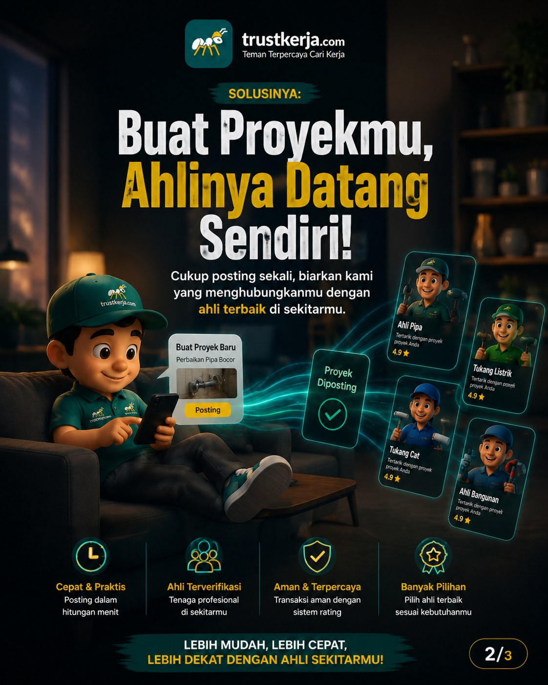 Mulai Kerja Freelance di TrustKerja.com dan Dapatkan Uang Harian Sekarang! 💰